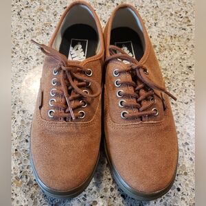 Brown Suede Vans Low Top Sk8 Shoe TB9C - Unisex - Womens Sz 6.5; Mens Sz 5 -...